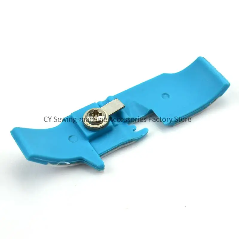 T253E Plastic Wear-Resistant Presser Foot Bottom Plate Original Jack Four Thread Blue Shoulder Strap Pressure Foot Overlock Sew