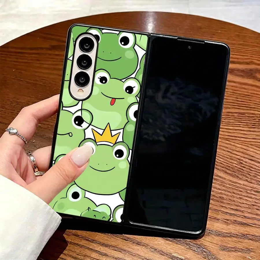 Full Cover Frog Design Phone Cover Case for Samsung Galaxy Z Flip 7 6 5 4 3 Z Fold 7 6 5 4 3 view 3