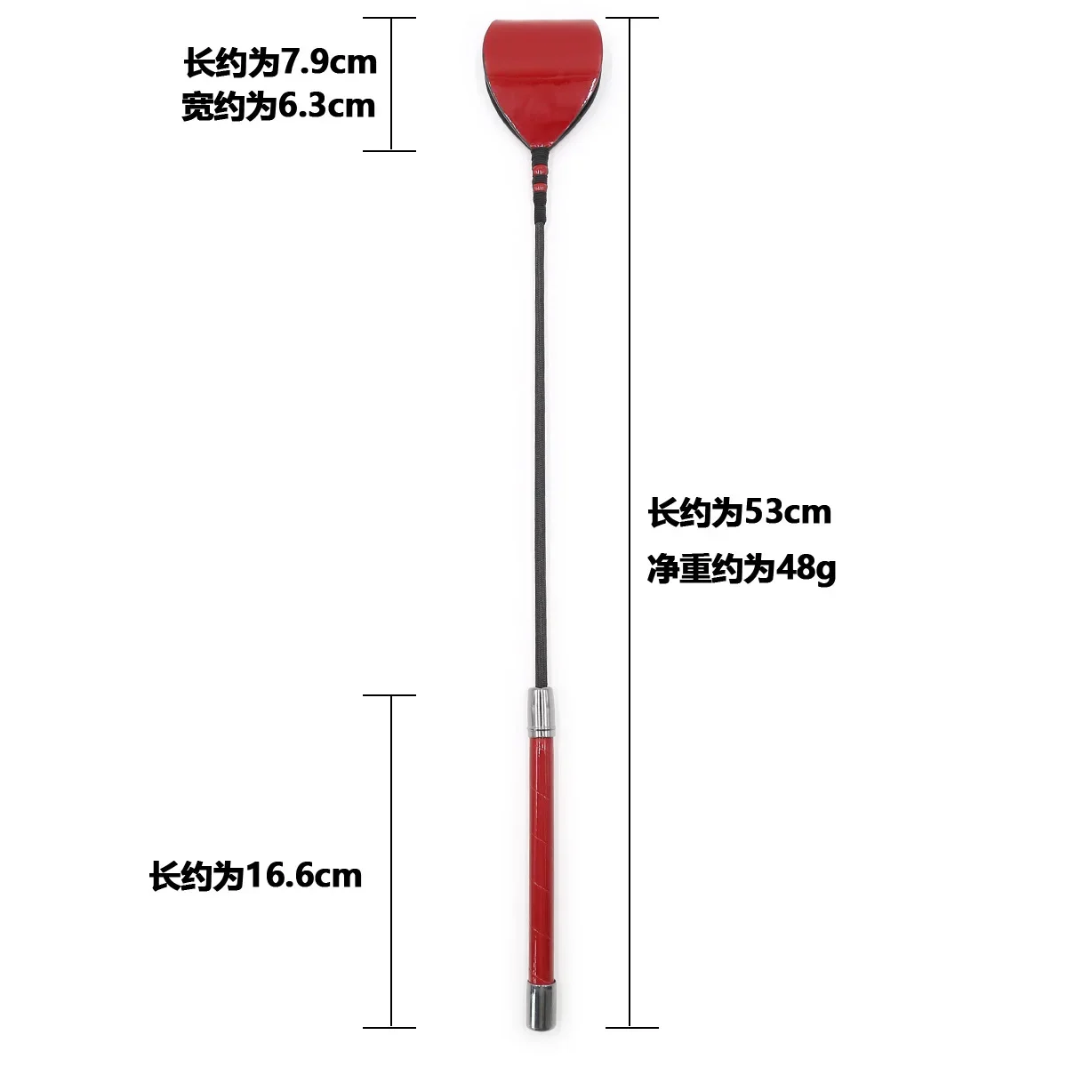 53CM Riding Crop PU kulit cambuk kuda, kulit PU Premium tanaman equestrianisme cambuk kuda