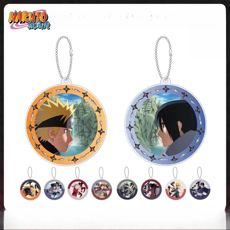 Naruto chaveiro feminino shūmatsu sem Tani chaveiro para homem vale final chaveiro uchiha madara acrílico chaveiro sakura pingente presente