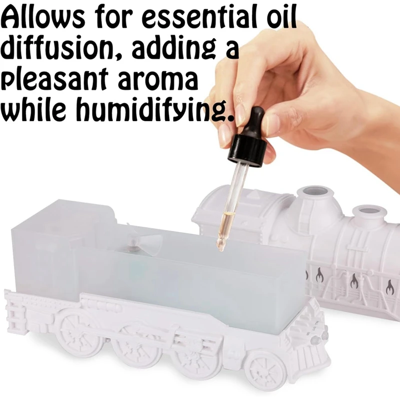 Train Aromatherapy Diffusers Air Humidifier Mist Maker Fragrance Essential Oil Retro Diffuser Remote Control