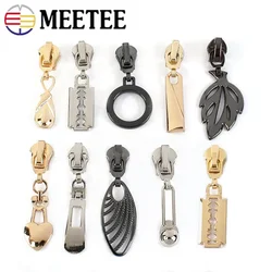 10/20Pcs 5# Zipper Sliders for Metal Nylon Resin Zips Tape Bag Clothes Decor Zip Head Puller Repair Kit DIY Sewing Accessories