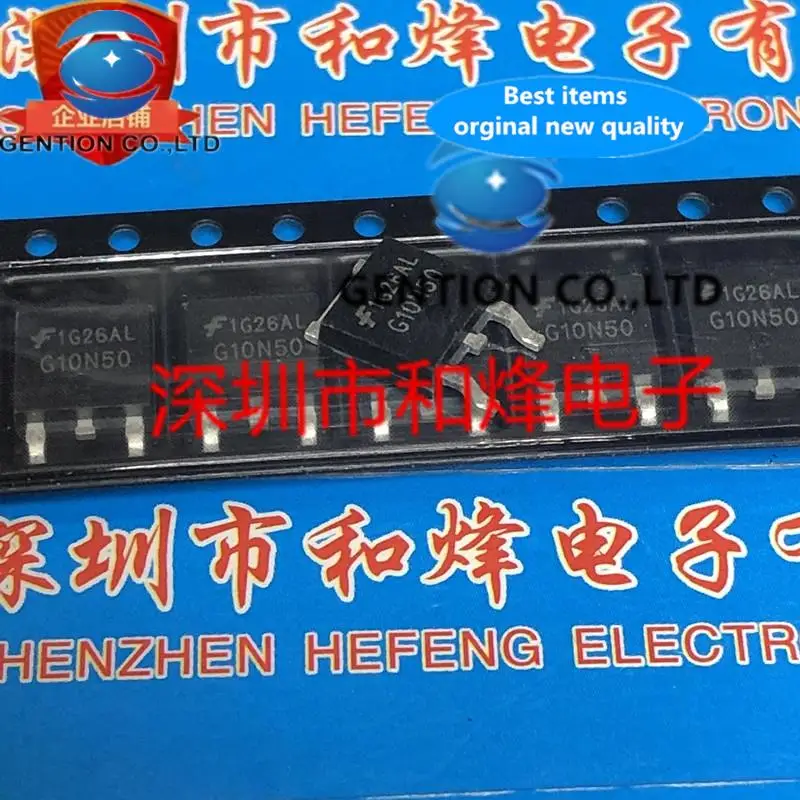 10PCS G10N50 HGTD10N50F1S  TO-252 10A 500V  in stock 100% new and original