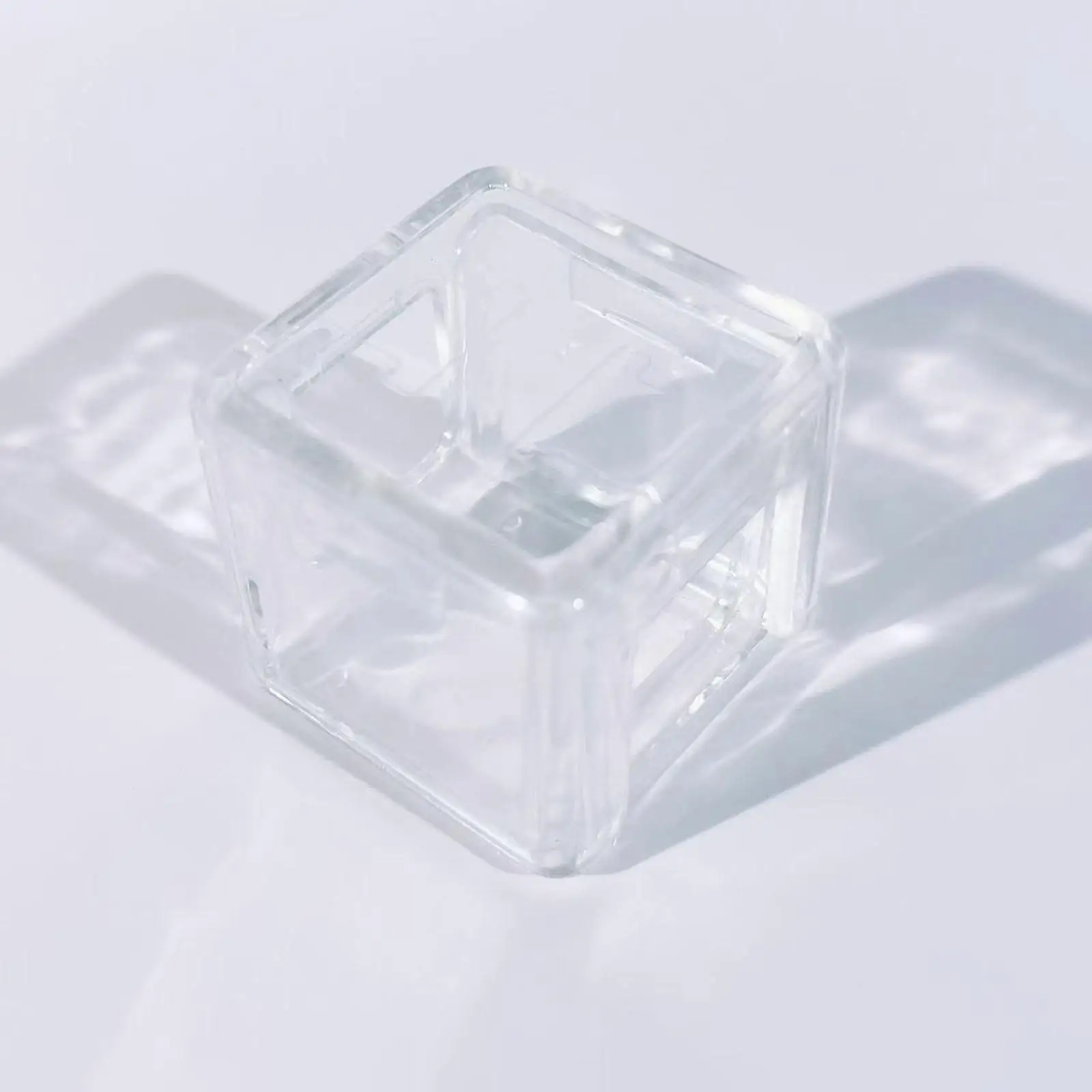 

Куб Прозрачная коробка для мела для бильярда Компактный компактный легкий вес для обслуживания кия 20x20x20 мм Контейнер для аксессуаров