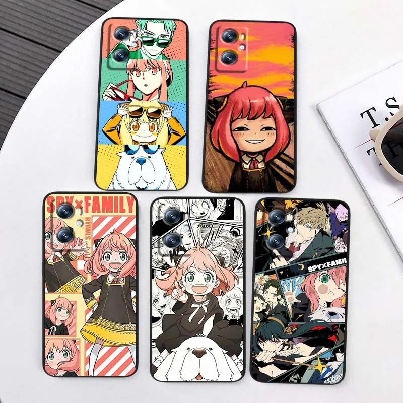 

Anya Forger SPY FAMILY For OPPO Reno 7 A96 A40 A58 5 6 Realme GT A74 A78 Neo2 A74 A78 Find X5 X3 X7 X8 Black Phone Case
