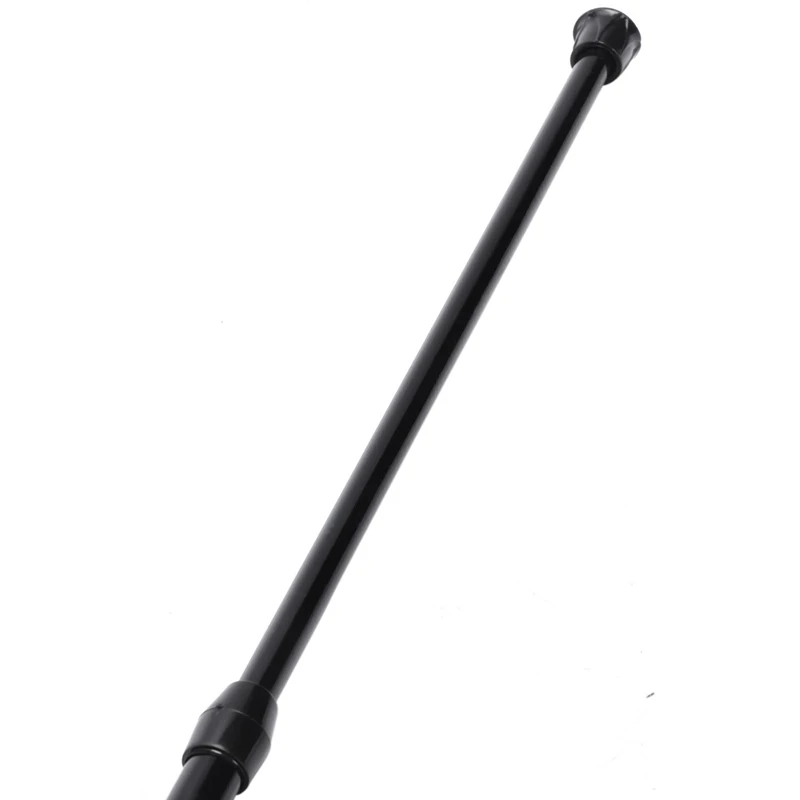 2X Extendable Telescopic Spring Loaded Net Voile Tension Curtain Rail Pole Rods,70-120Cm,Black