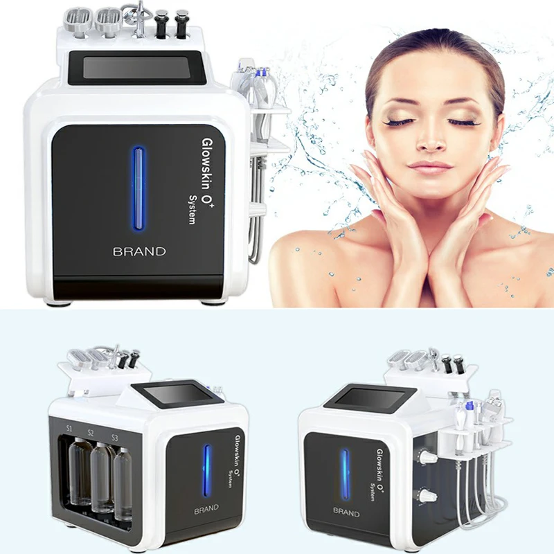 Multifunctionele Hydra Water Machine Mee-Eter Acne Verwijdering Apparaat Gezicht Lifting Huidverjonging Rf Ultrasone Dermabrasie Spa