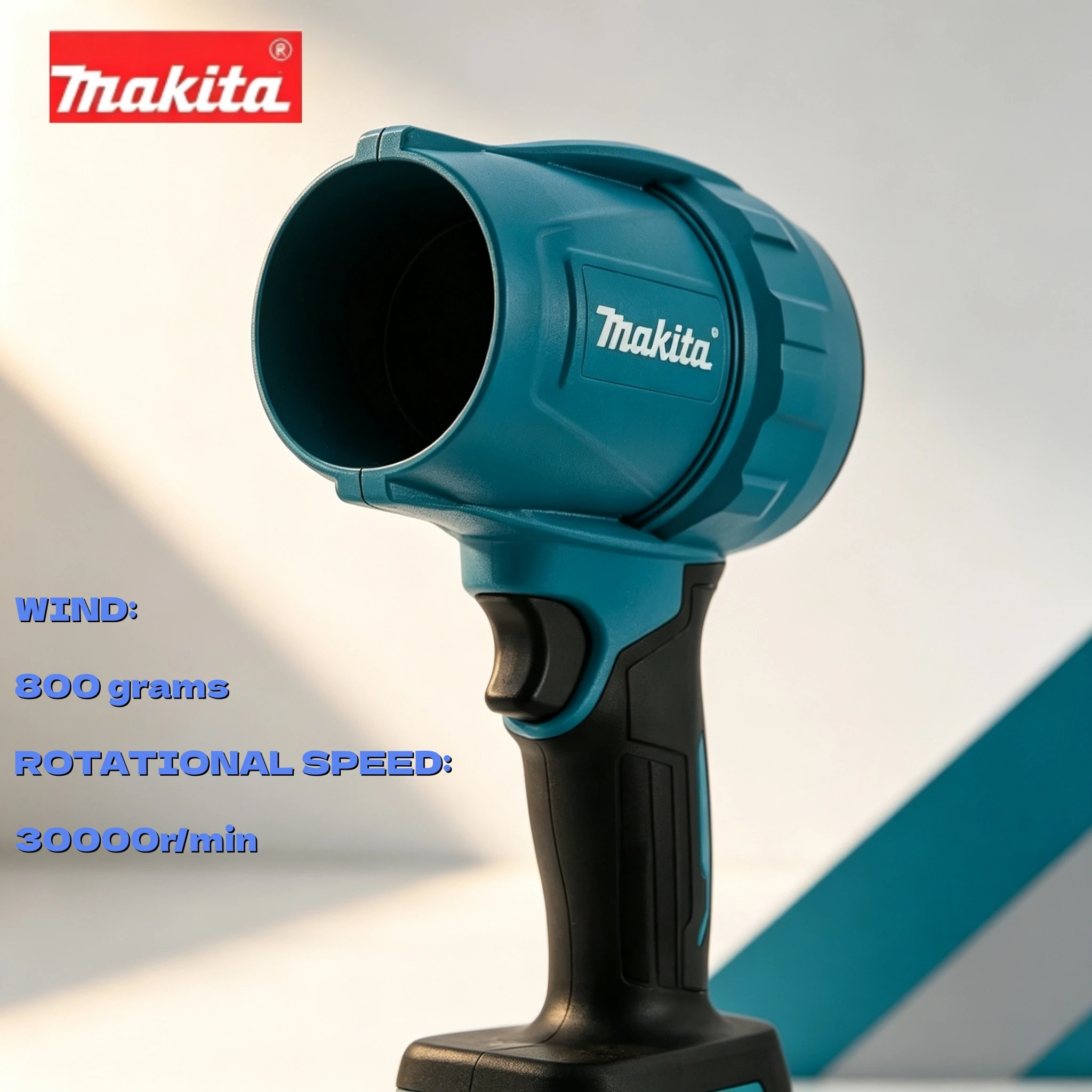 Makita 18V 30000RPM Electric Air Blaster Powerful Turbine Fan Rechargeable Auto Cleaning Tool Unit High Air Flow