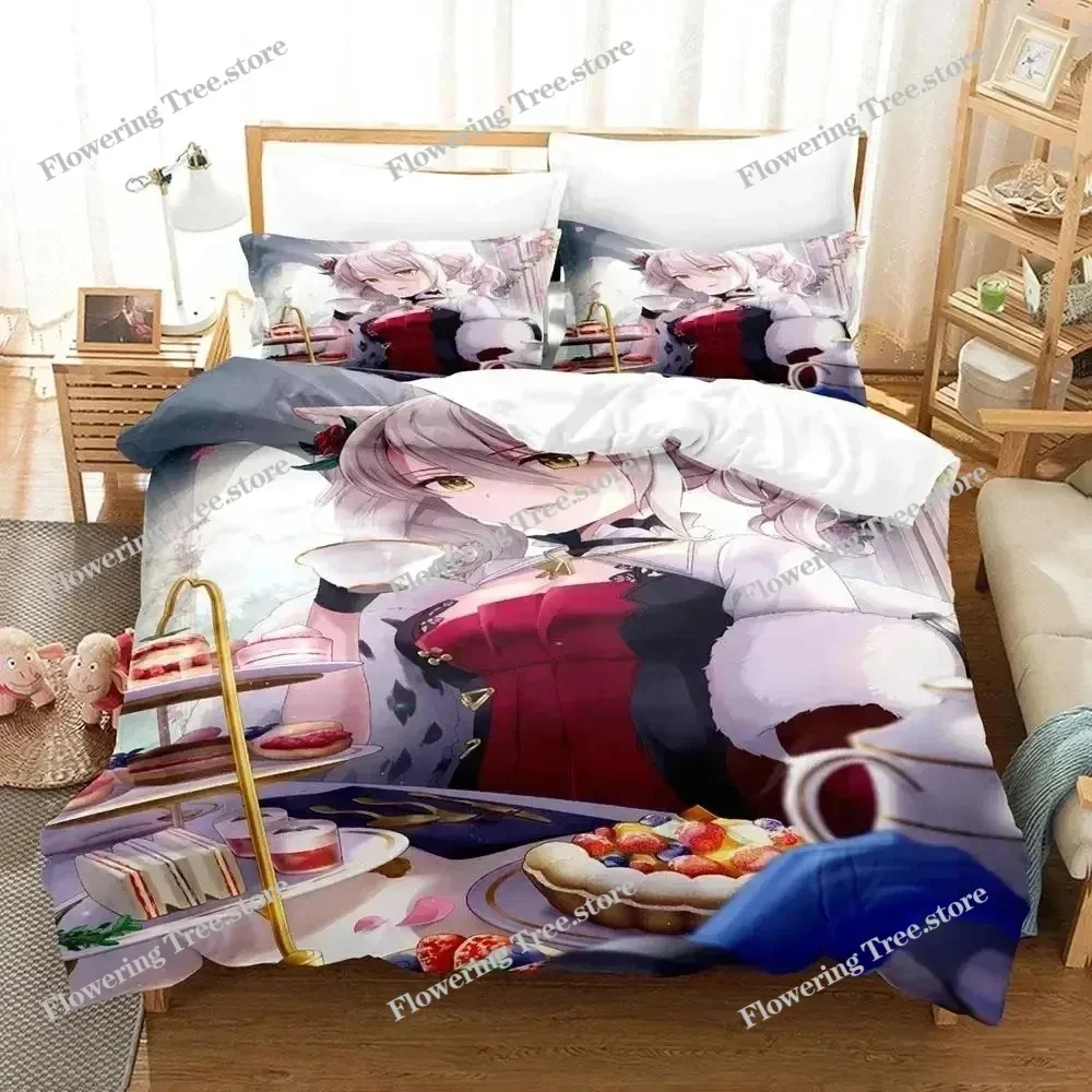 Anime E-Echocalypse Bedding Set Duvet Cover Bed Set Quilt Pillowcase Comforter King Queen Size Boys Adult Bedding Set 025029963