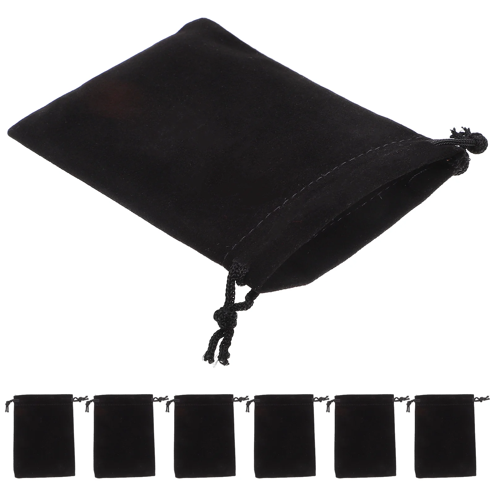 

20Pcs Luxury Flannel Fabric Pouches with Drawstring Closure for Jewelry Earphones Travel Essentials Gift Bag Holders