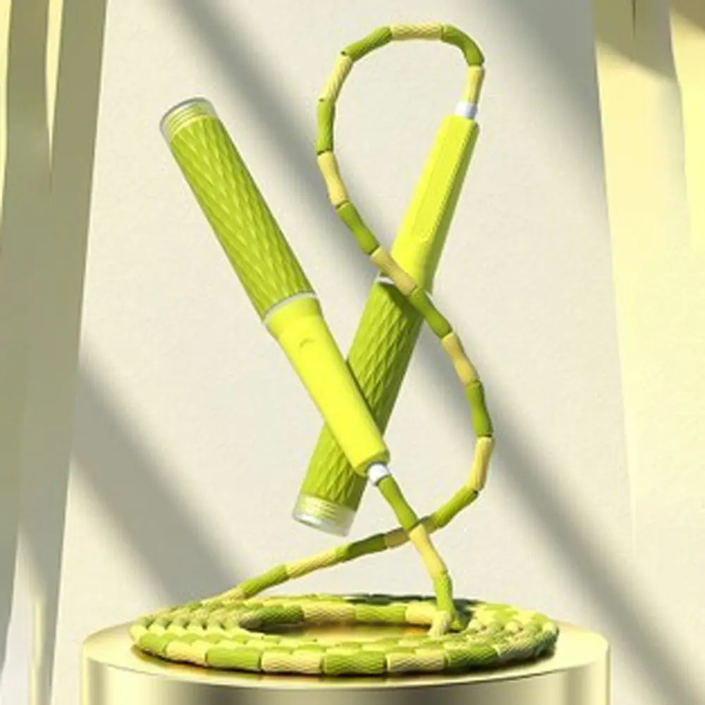 

Adjustable Soft Beaded Skipping Rope Not Entangled Strong Flexibility Jumping Training Rope Slim Body Durable