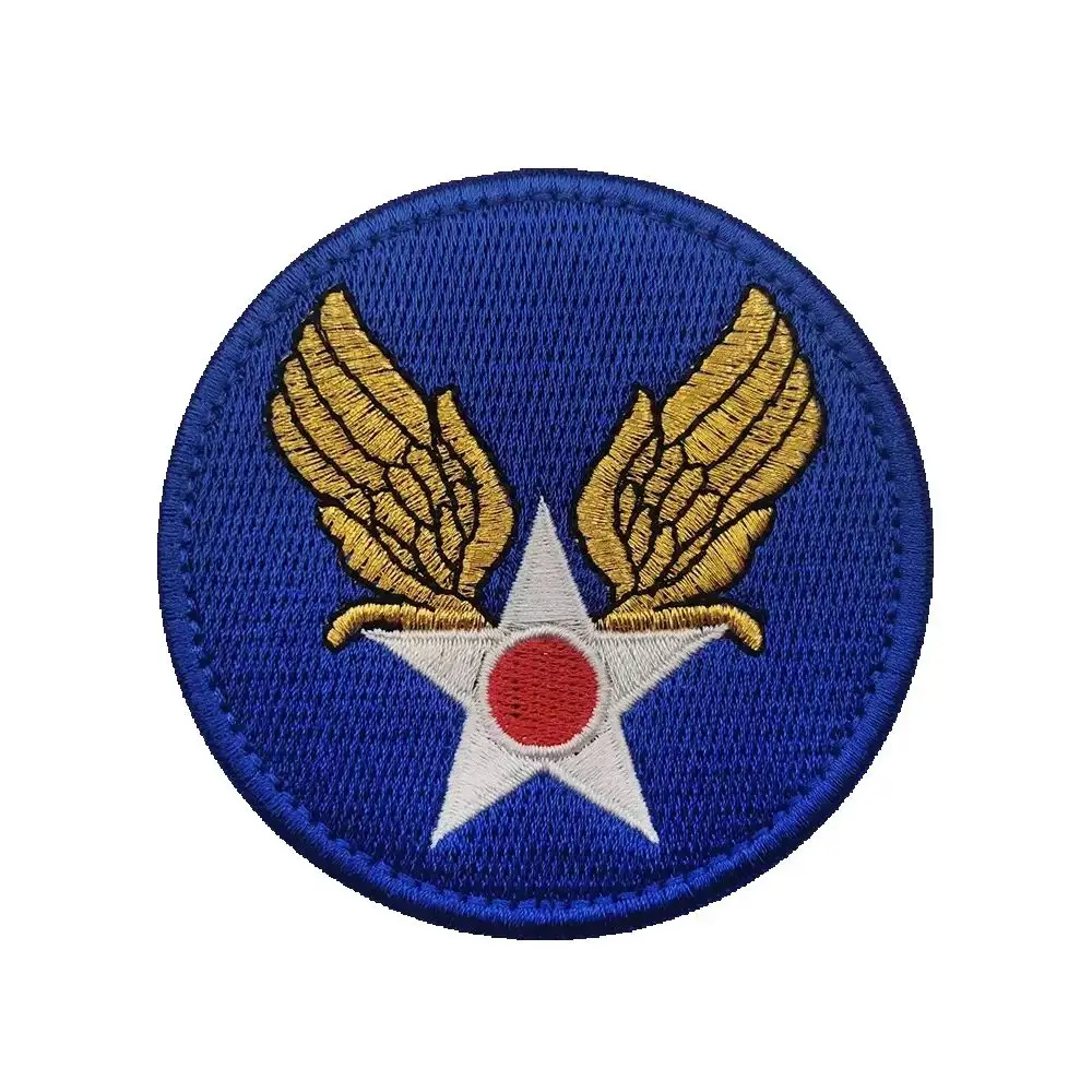 wwii aviation retro air force tactics Embroidered patch hook and loop fasteners Funny Morale badge DIY for jacket backpack