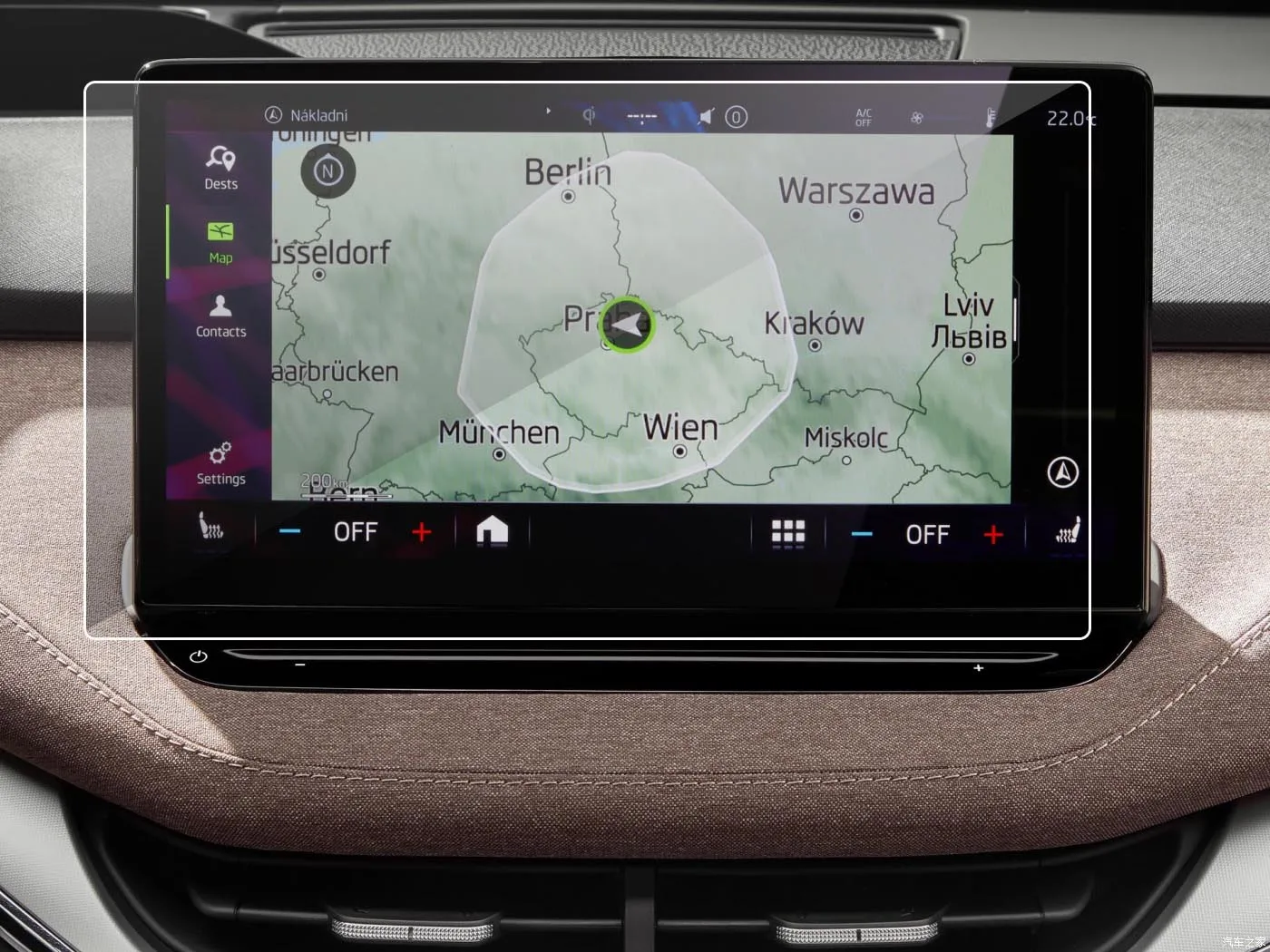 Haustier Films chutz für Skoda Enyaq IV Auto GPS Navigation Touchscreen Schutz folie