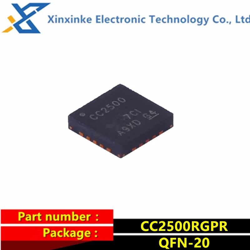 

5PCS CC2500RGPR Marking：CC2500 QFN-20 2.4GHz RF Wireless Transceiver Chip