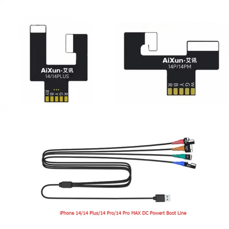 C AIXUN DC Power Boot Test Cable Mobile Phone Power Supply Control Test Line Compatible with 7 to 17 Series All Models Fit P2408