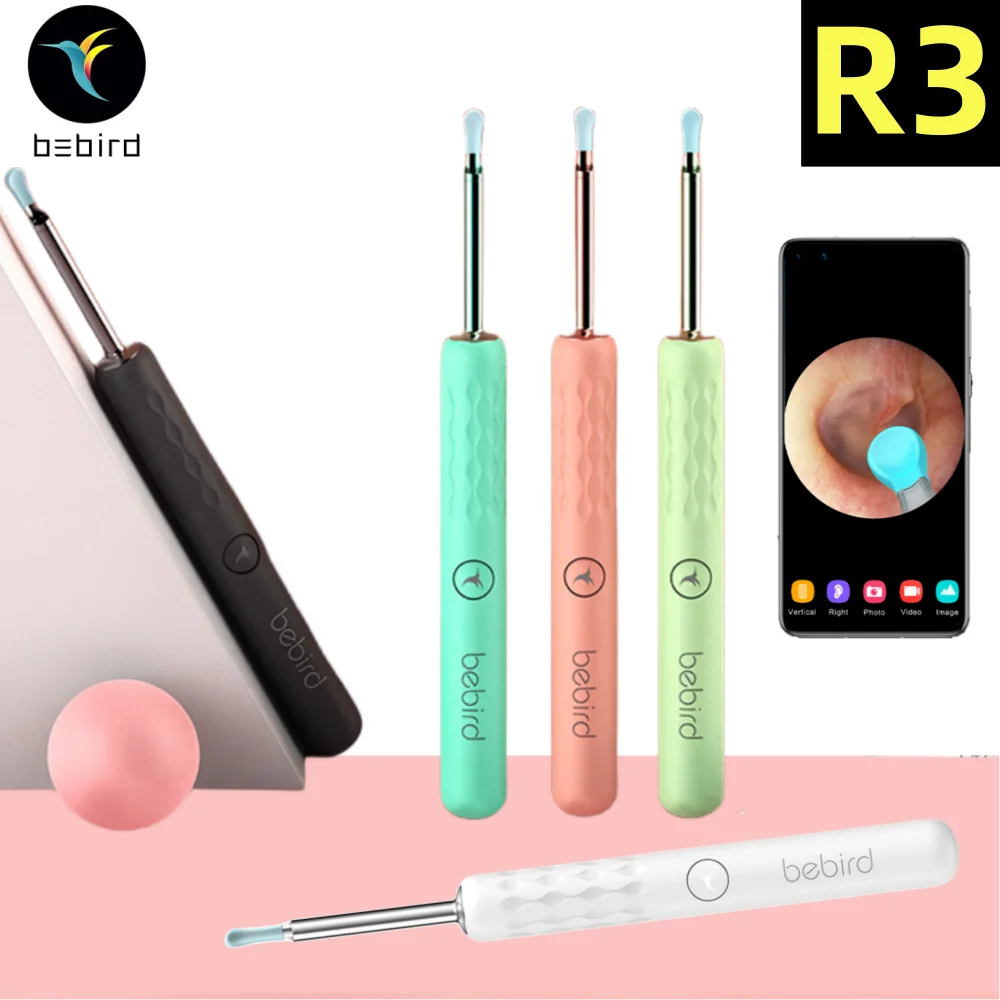 Bebird R3 Ear Cleaner Smart Visual Ear Wax Removal Sticks HD Endoscope Earpick Mini Camera Otoscope Health Care Checkup