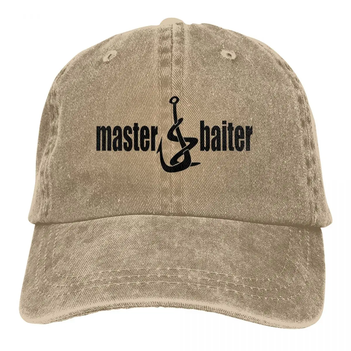 Master Baiter Men Pure Color Baseball Hats Fishing Lover Sun Visor Caps Peaked Cap