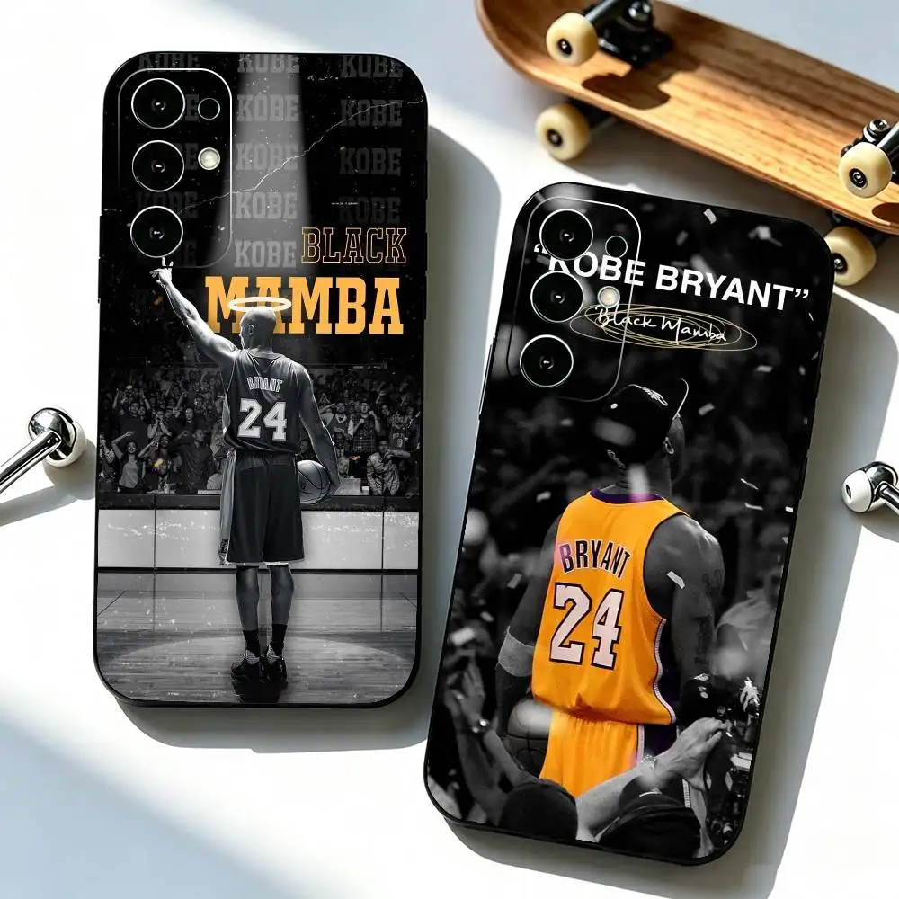 Basketball Fan K-Kobe B-Bryant  Phone Case For Samsung S25,S24,S21,S22,S23,S30,Ultra,S20,Plus,Fe,Soft Silicone Black Cover