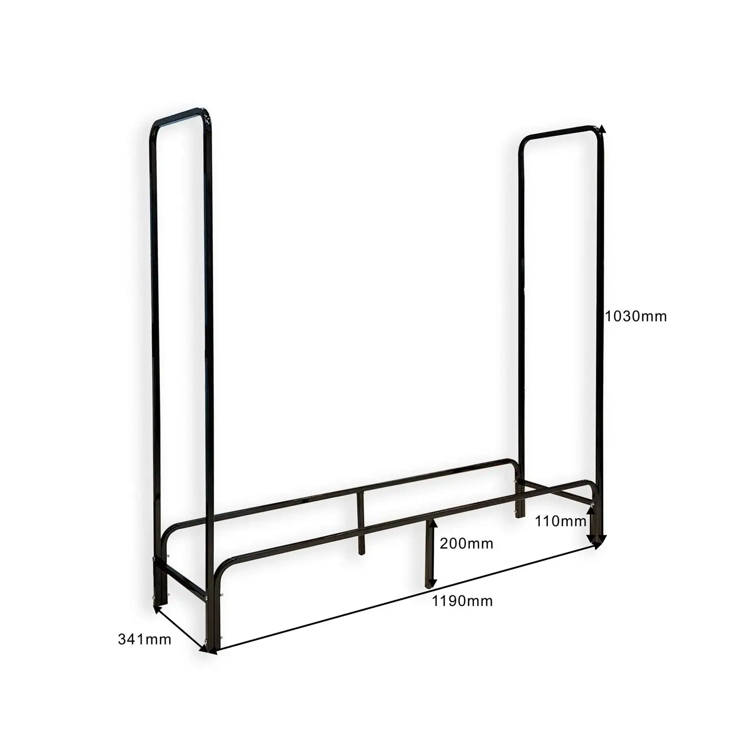 Firewood storage rack with cover with water-proof cover Log Rack, Waterproof Wood Pile Cover, Firewood Log Rack Cover