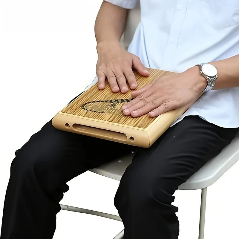 

New Wooden Flat Hand Drum Box Drum Cajon Drum Travel Compact Percussion Instrument with Adjustable Wrench Carrying Bag