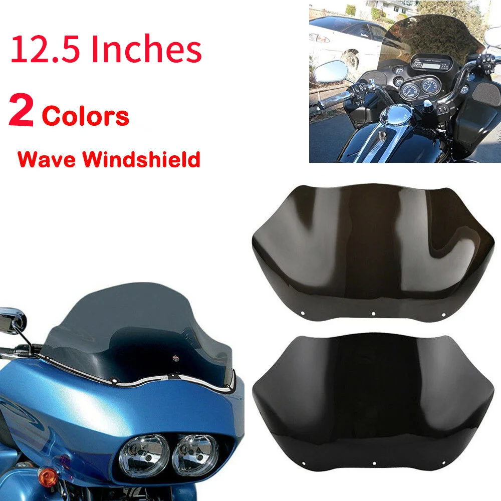 Motocyklowa owiewka przednia szyba przednia wysokiej jakości tworzywo ABS do Harley Touring 98-13 Road Glide FLTR FLTRX — zdjęcie 4