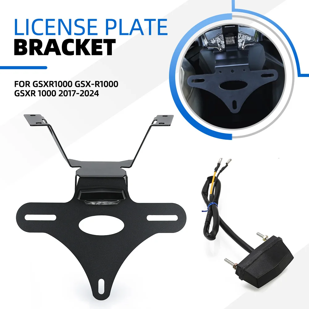 

Держатель номерного знака мотоцикла, кронштейн номерного знака для Suzuki GSXR1000 GSX R 1000 GSX-R1000 GSXR 1000 2017-2024 2023 2022 2021 2020