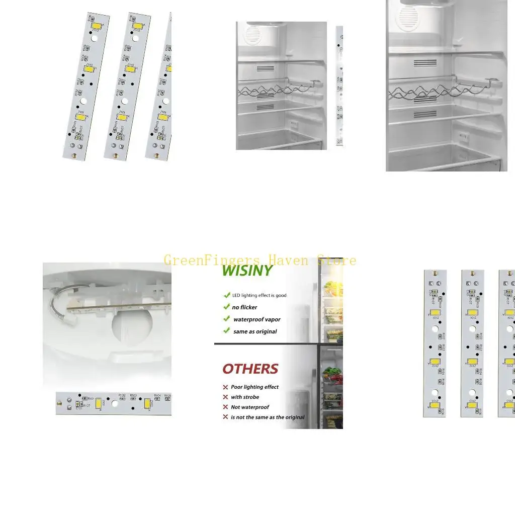 

F68D Упаковка из 3 шт. WR55X26671 Быстрое крепление светодиодной панели для морозильников и холодильников