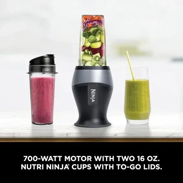 NEW Ninja Fit Compact Personal Blender, Portable Blender for Smoothies, Shakes, Food Prep, and Frozen Blending, 700-Watt Base