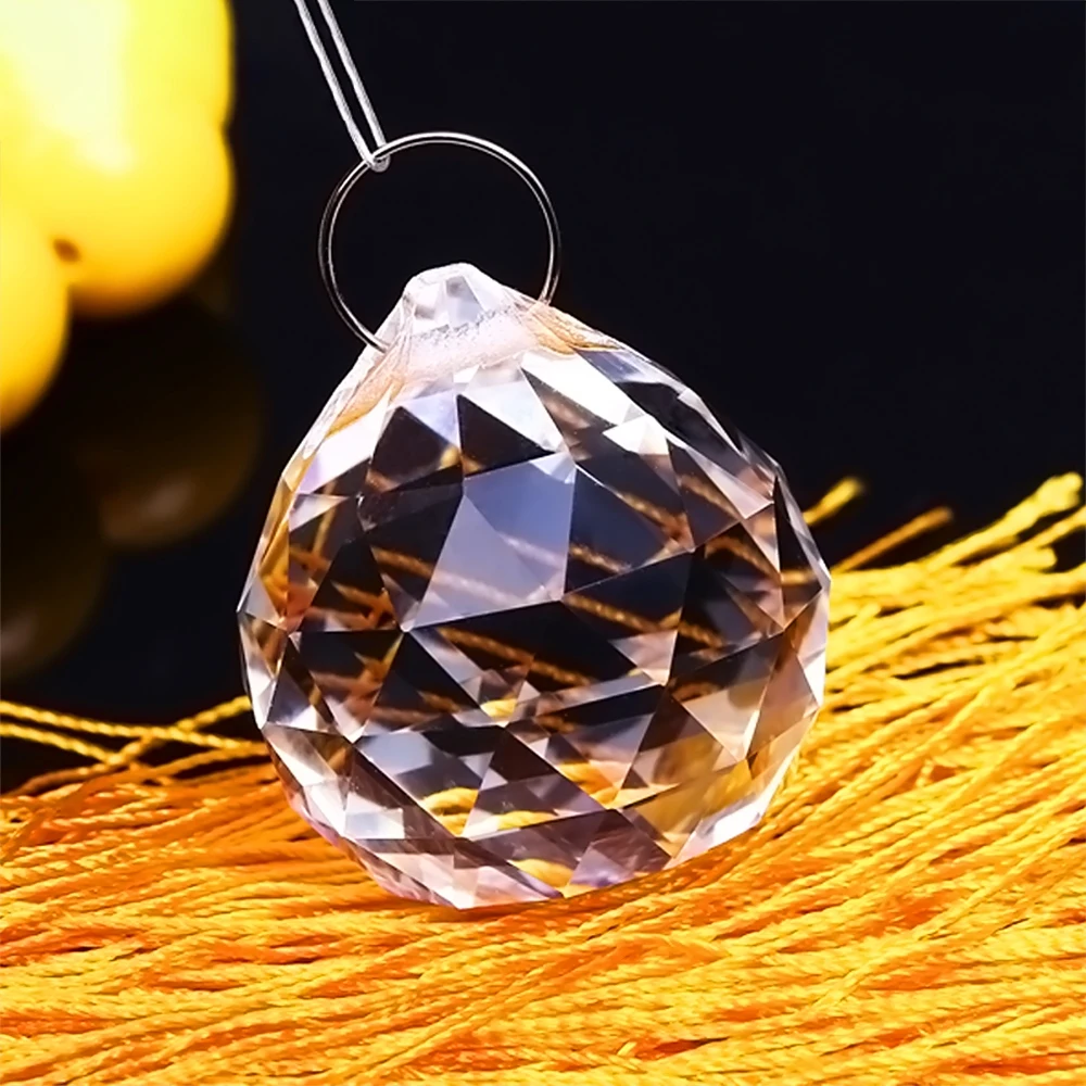 Clear Ball Crystal Sun Catcher Prisms Hanging Suncatchers with Glass Prism Rainbow Maker for Windows Home Room Garden Decor