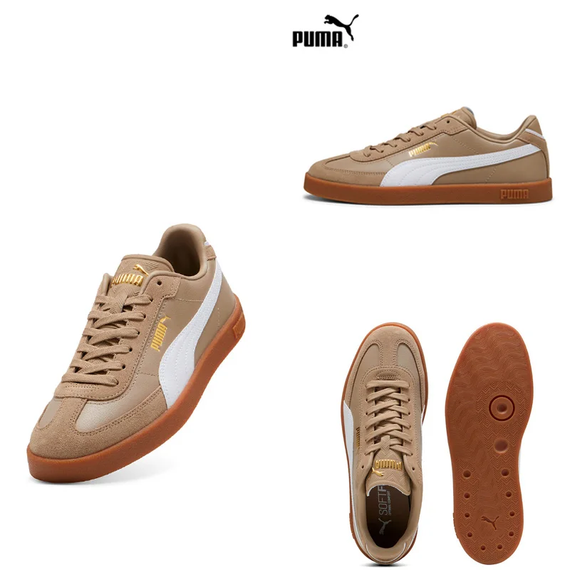 PUMA Unisex T Toe Low Top Skate Shoes 397447-35 Iced Coffee White Casual Sneakers