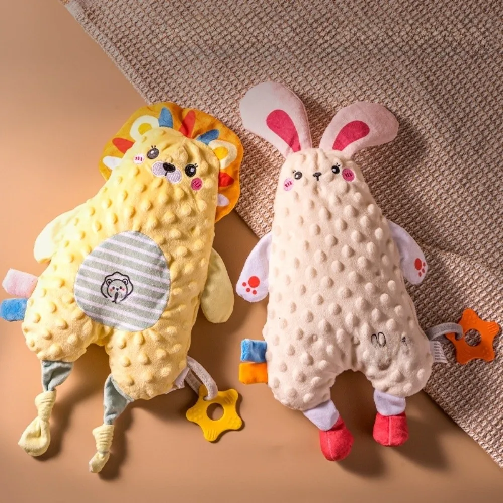 New Cartoon Baby Comforter Plush Stuffed Baby Sleeping Dolls Skin-friendly Soft Soothing Placate Dolls