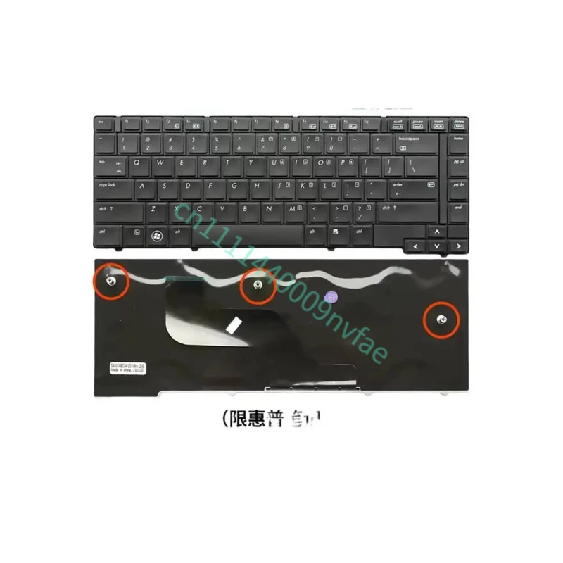 New For HP EliteBook 8440 8440W 8440P/6440B 6450B 6445B 6455B 594052-001 Laptop Keyboard US Black 0.3