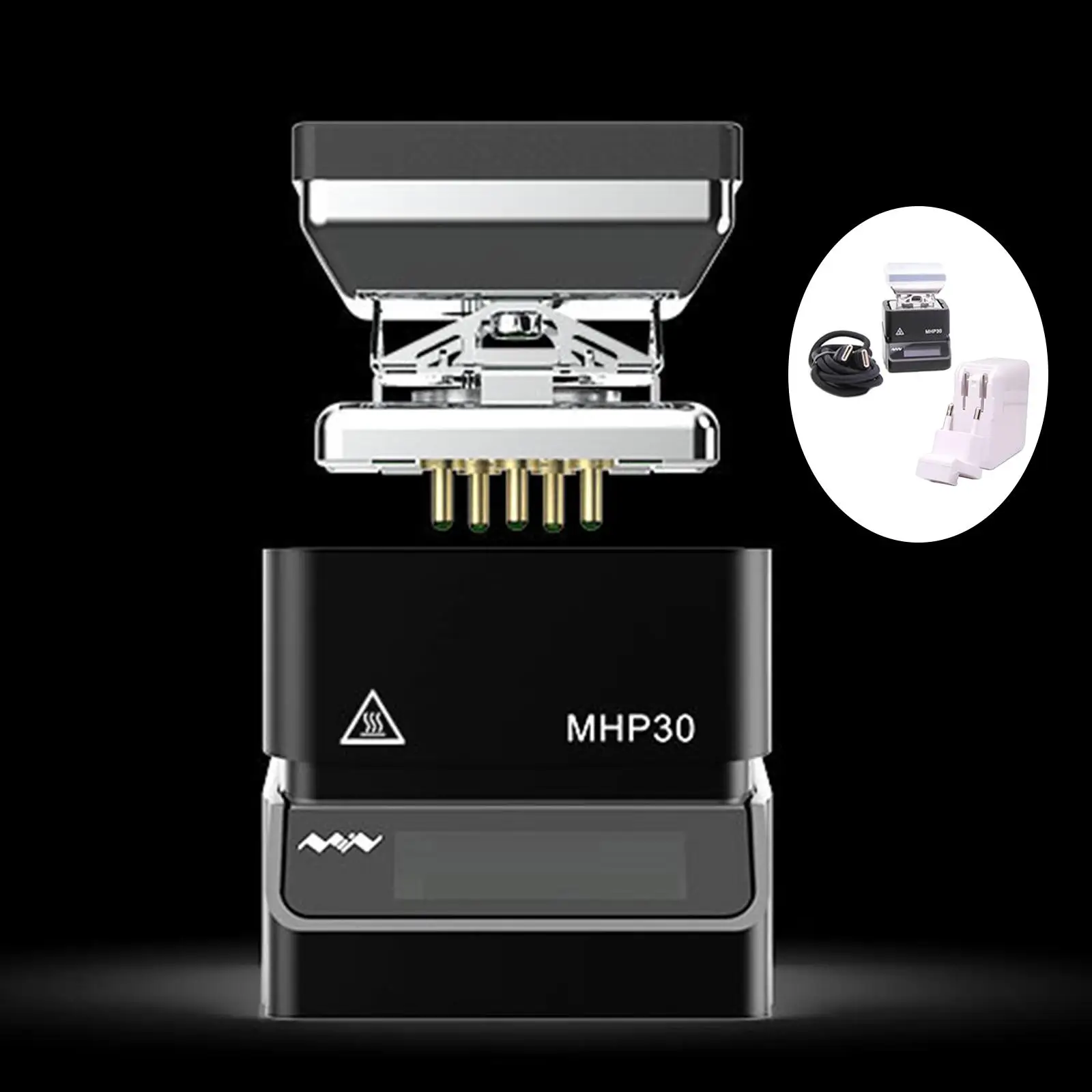 MHP30 Mini OLED Hot Plate Preheater 60W 350℃ Soldering Station Preset