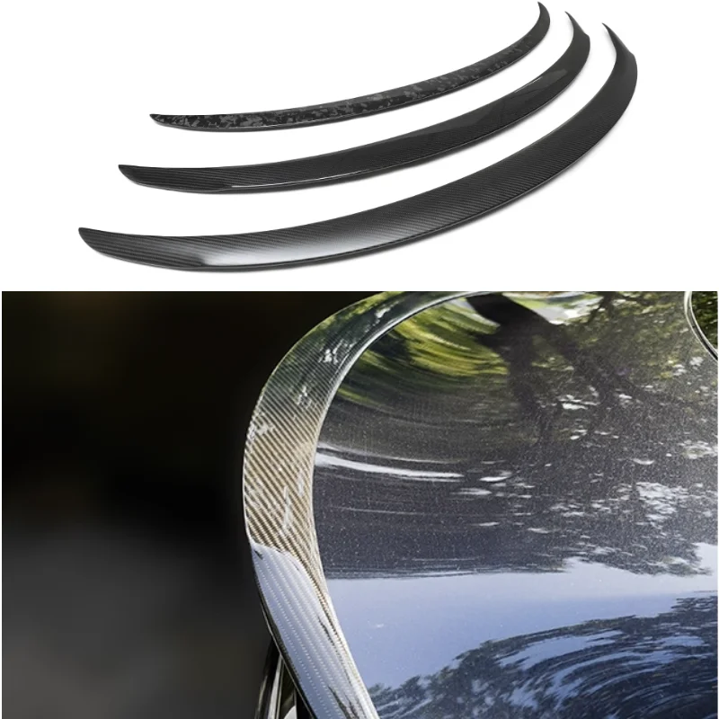 

For Tesla Model 3/Y Dry Carbon Wind Blade Refresh Spoiler Vacuum Molded UV Resistant Non-Drilling 3M Adhesive 2024-2025