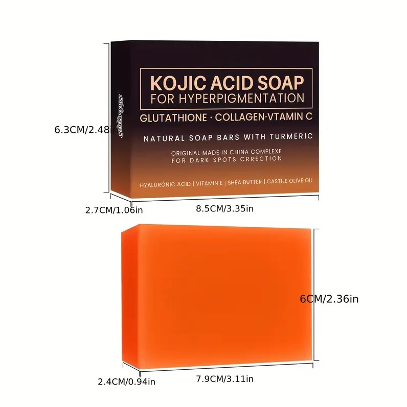 100g Kojic Acid Soap Glutathione Hand Soap Papaya Bath Soap Face Cleanser Makeup Remover