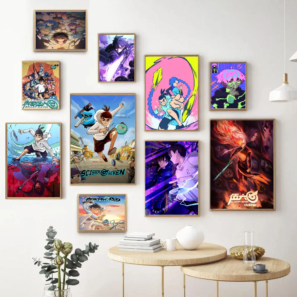 

Anime Killer Seven Classic Movie Posters HD Quality Poster Wall Art Painting Study Nordic Home Decor