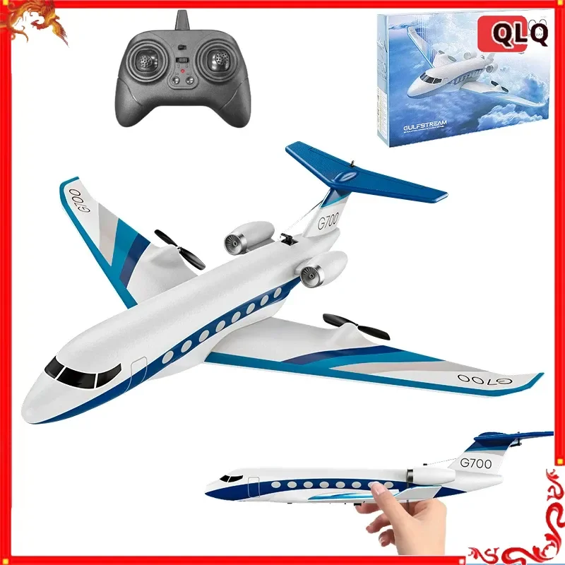 

NEW G700 RC Plane Private Jet 3CH Remote Control Glider Gulfstream G700 RTF RTF 6-axis Gyro Stabilizer Airplane Toys Kids Adults