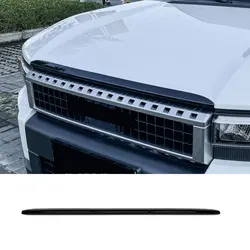 For Toyota Land Cruiser 250 Prado LC250 2024 Car Exterior Front Hood Bonnet Grille Lip Molding Cover Trim ABS Accessories