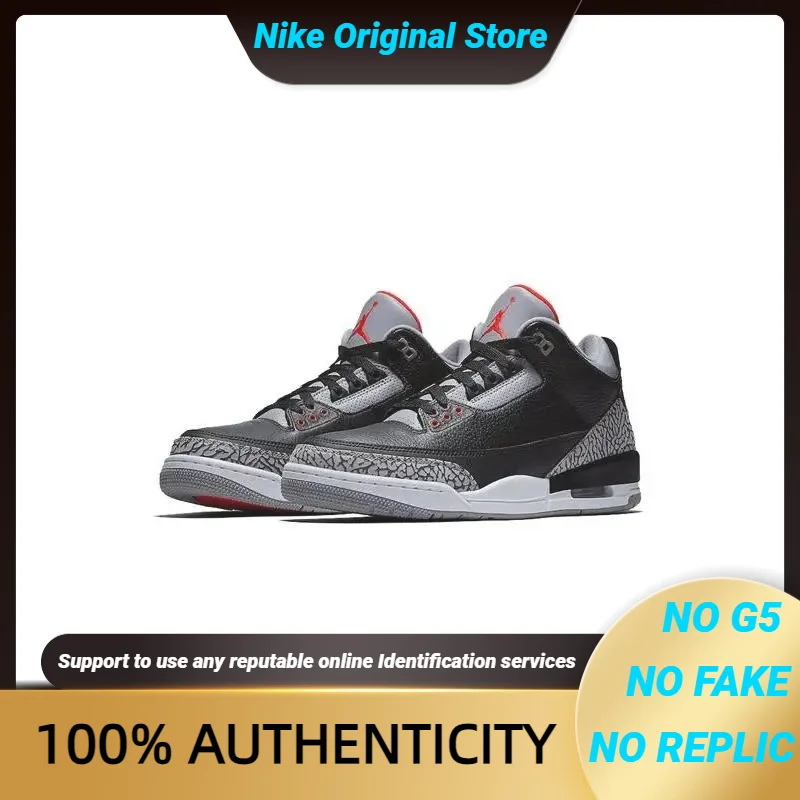 Nike Jordan 3 Retro Black Cement 2018 Sneakers shoes 854262-001