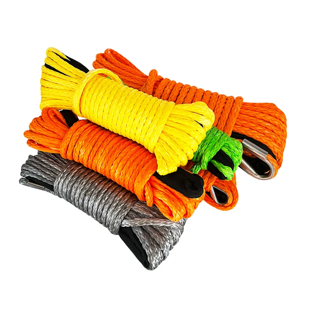 Colorful and Length Off Road  Winch Cable Replace Kit Synthetic Winch Rope