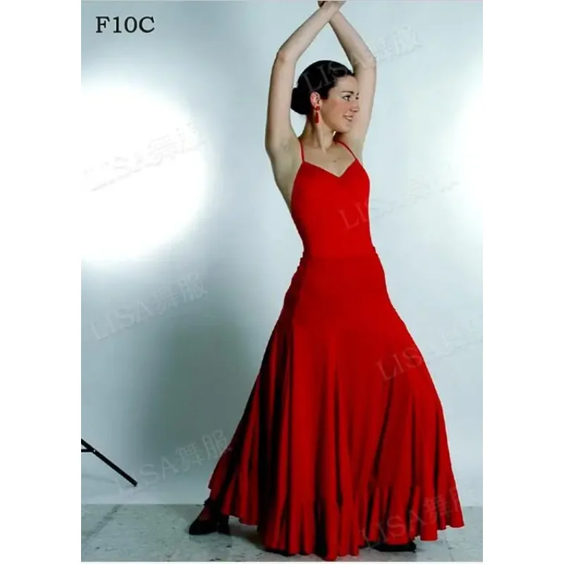 Flamenco rok Spaanse dans Lotus Saba jurk groot podium vrouwen praktijk