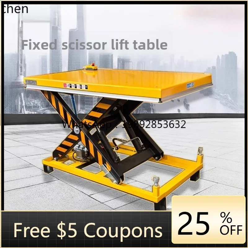 

ABB electric remote control fixed scissor lift platform small hydraulic lift factory unloading and handling