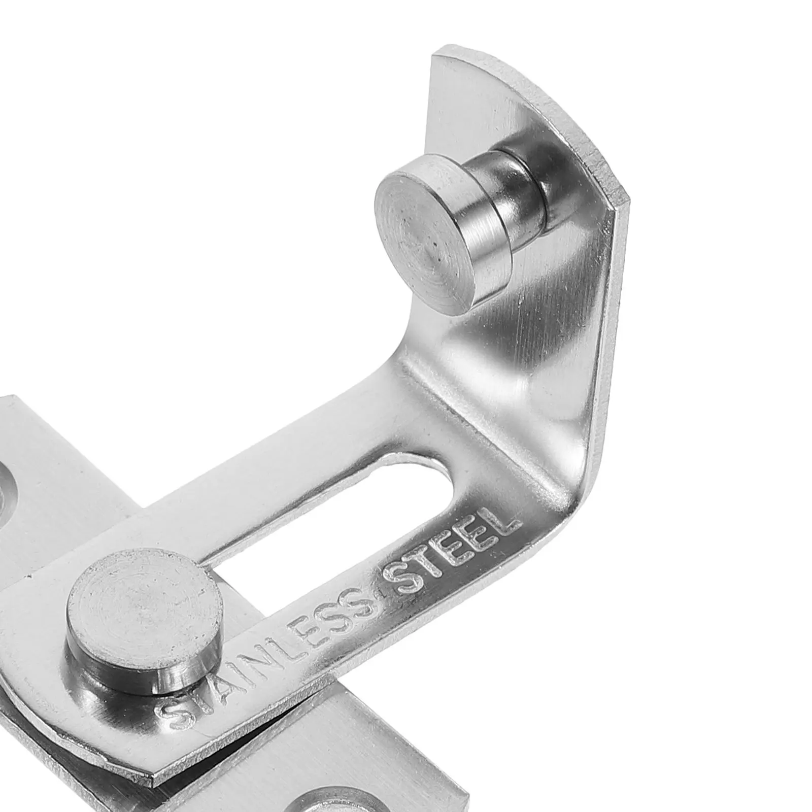 

2Pcs Stainless Steel Door Latch Locks 90 Degree Safety Clasps Rust Resistant Thickened Design Home Office Door Locks