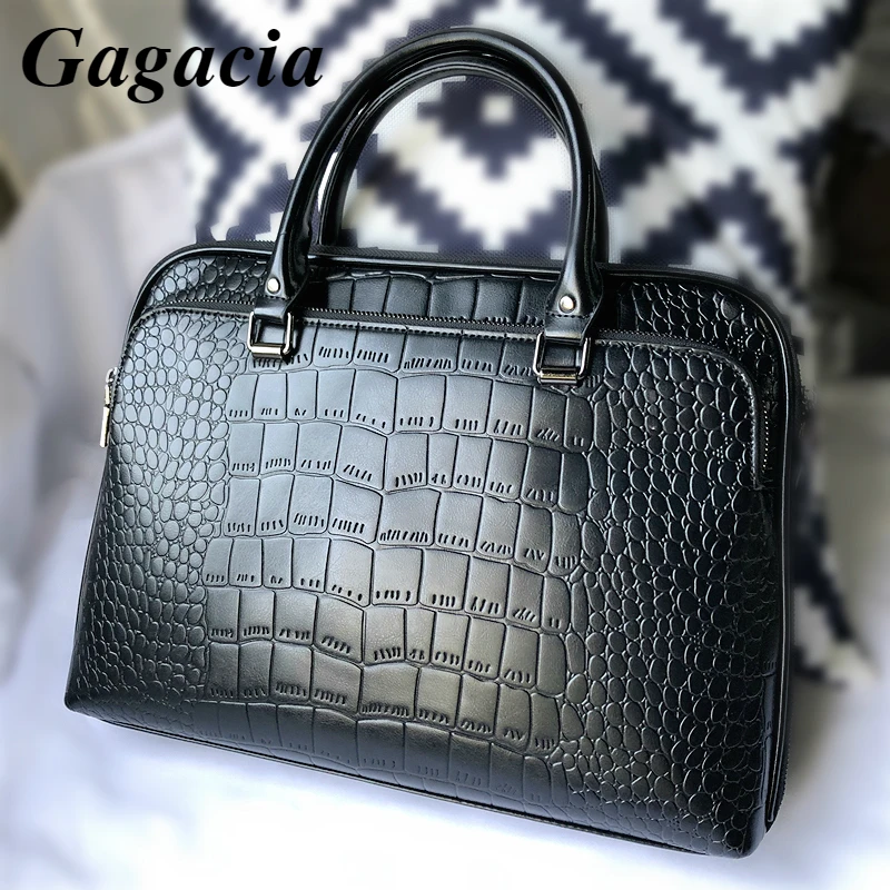 GAGACIA Fashion Office Work Handbags For Woman Business Briefcase High Quality Leather Handbag Lady Shoulder Bags For Women Bag