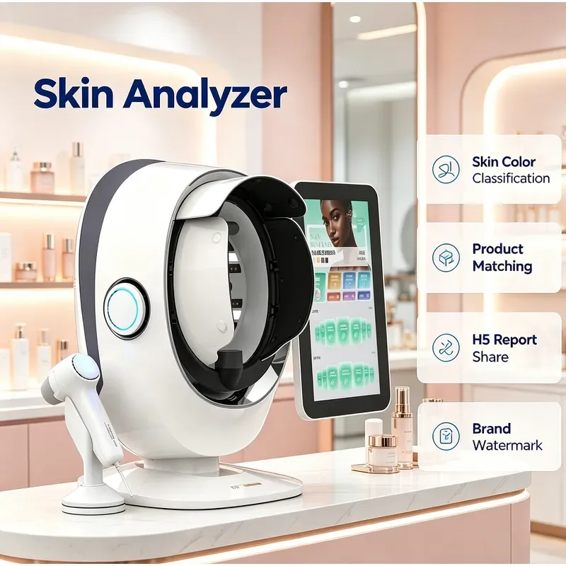 for Professional 3D AI Facial Analyzer with 36 Trillion Pixel Cameras Fast Skin Scanner for Sensitivity Moisture Acne