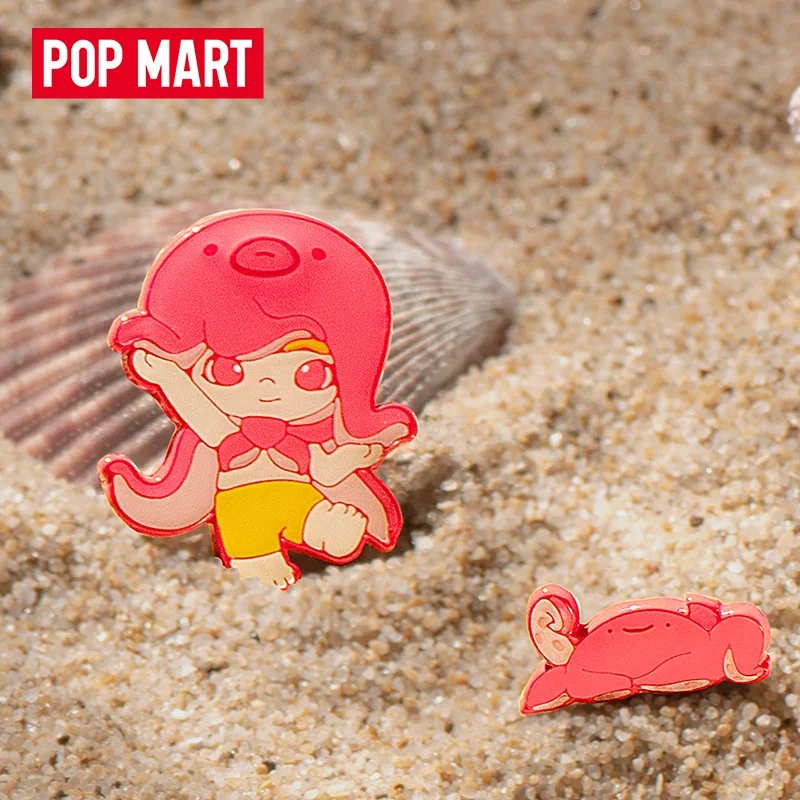 Pop Mart Dimoo Aquarium Series Badge Blind Bag Toys and Hobbies Kawaii Action Anime Mystery Figure Surprise Box Birthday Gifts