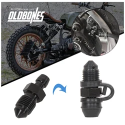 티타늄 브레이크 켈리퍼 벤트 블리더 나사, 먼지 캡 포함, 고무 오토바이 액세서리, BMW R45 R65 R75 R80 R90 R100 K100 용, 1PC