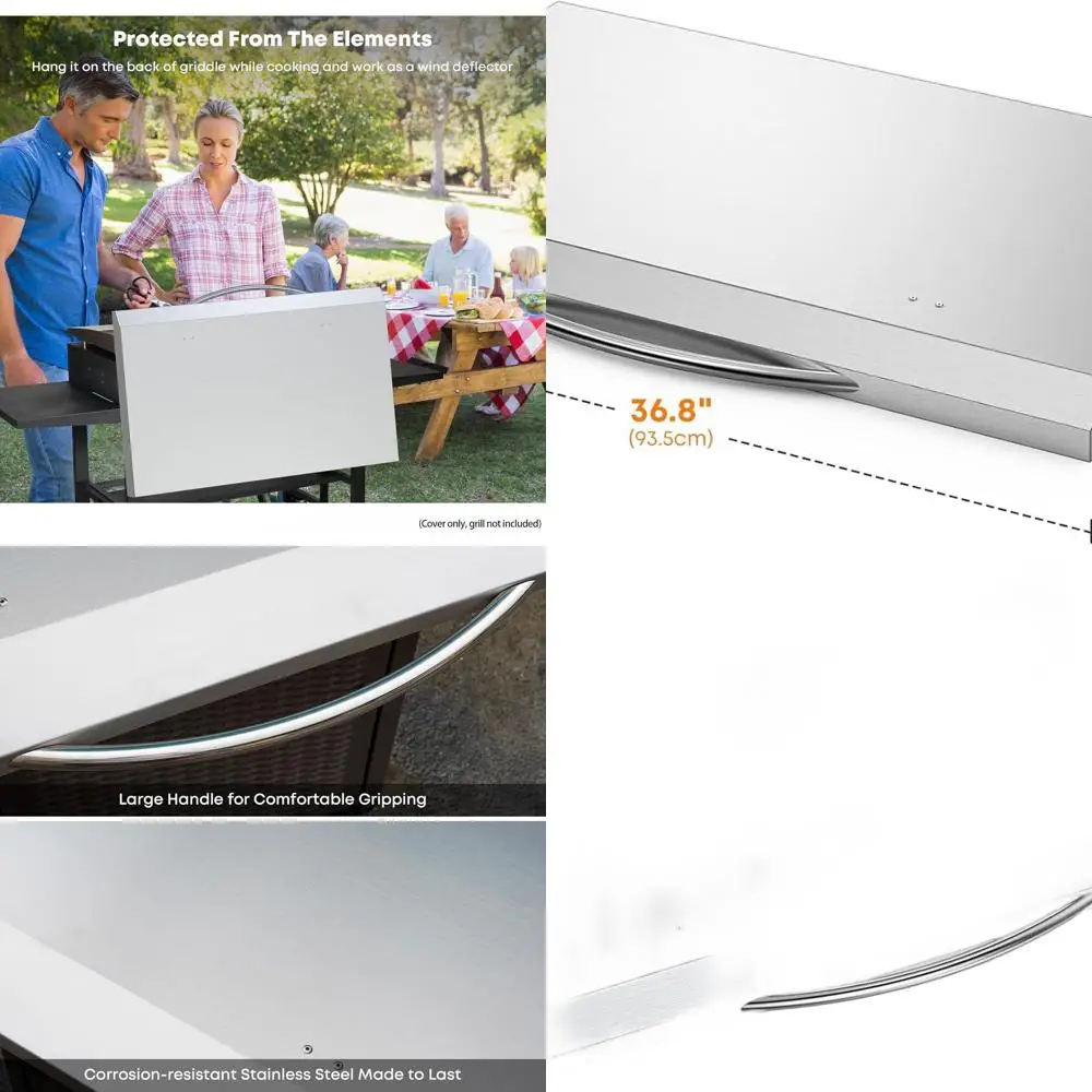 

Вытяжка для наружной сковороды из нержавеющей стали для 36 сковородок — подходит для аналогичных моделей, с ручкой