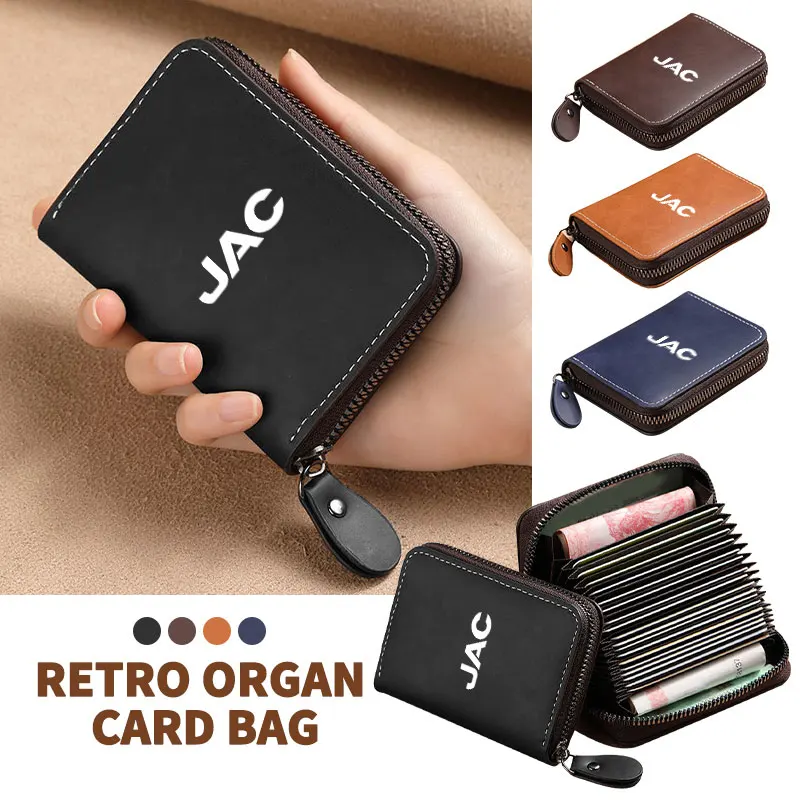 Carteira Masculina Porta-Cartões e Documentos para Carro JAC - Modelos JS2, S3, JS3, J2, S5, T8, Refine, J5, J6, J7, J4, Vapour