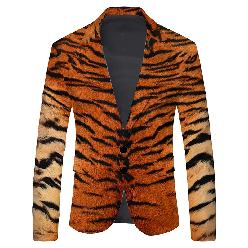 

2026 Men's Spring, New Product, Fashion Hugh Print Thin blazer